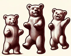 Dancing Bears inspiration for Gummy Bears